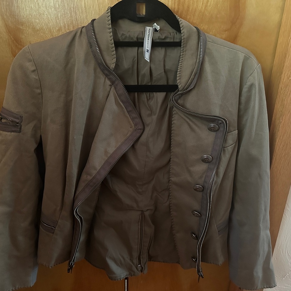 BCBG MaxAzria Utility Army Jacket XS